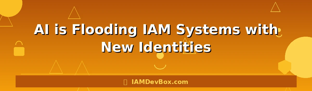 AI is Flooding IAM Systems with New Identities