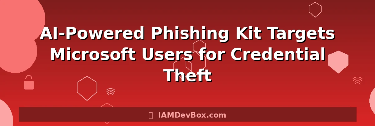 AI-Powered Phishing Kit Targets Microsoft Users for Credential Theft