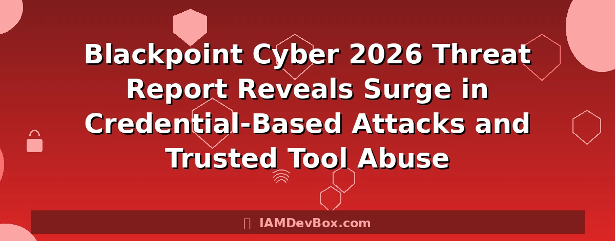Blackpoint Cyber 2026 Threat Report Reveals Surge in Credential-Based Attacks and Trusted Tool Abuse
