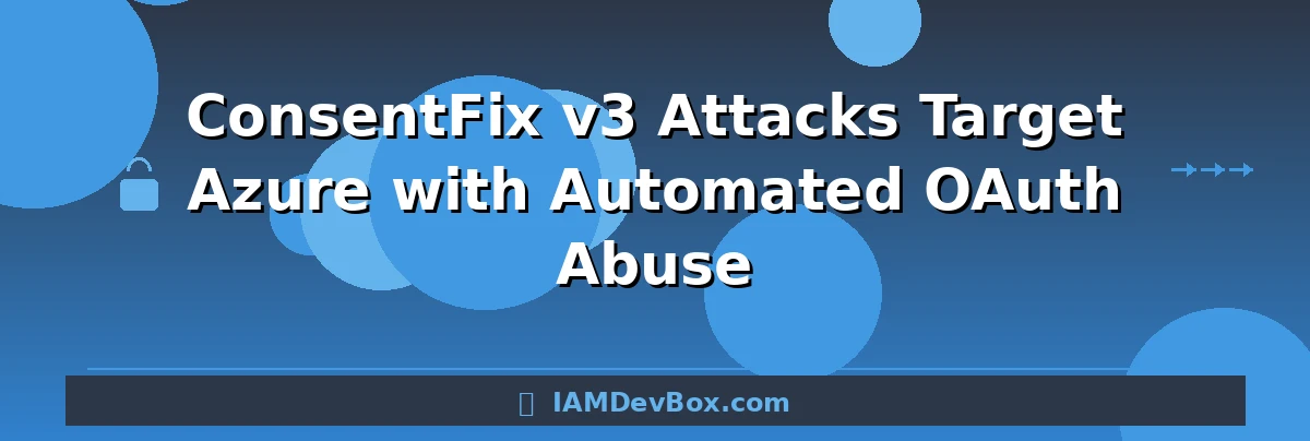 ConsentFix v3 Attacks Target Azure with Automated OAuth Abuse