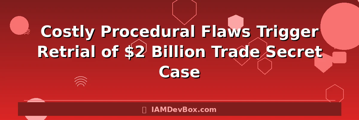 Costly Procedural Flaws Trigger Retrial of $2 Billion Trade Secret Case