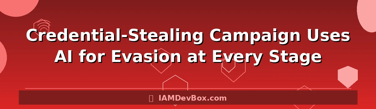 Credential-Stealing Campaign Uses AI for Evasion at Every Stage