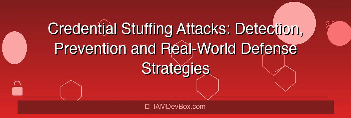 Credential Stuffing Attacks: Detection, Prevention and Real-World Defense Strategies