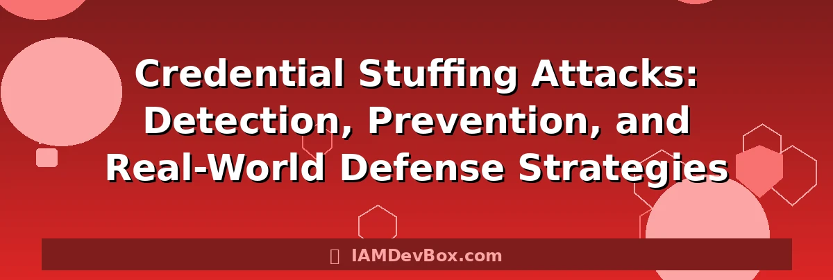Credential Stuffing Attacks: Detection, Prevention, and Real-World Defense Strategies