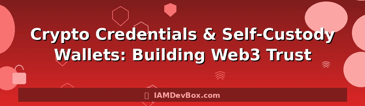 Crypto Credentials & Self-Custody Wallets: Building Web3 Trust