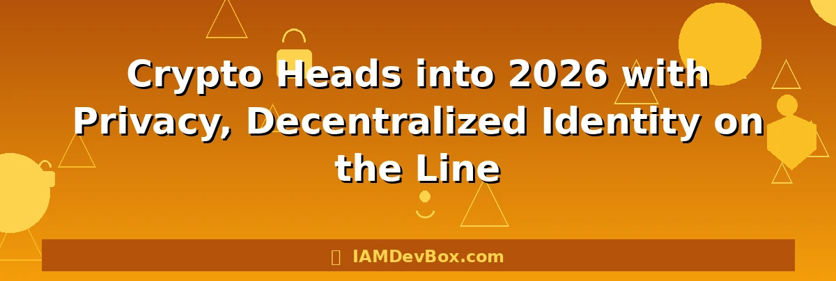 Crypto Heads into 2026 with Privacy, Decentralized Identity on the Line