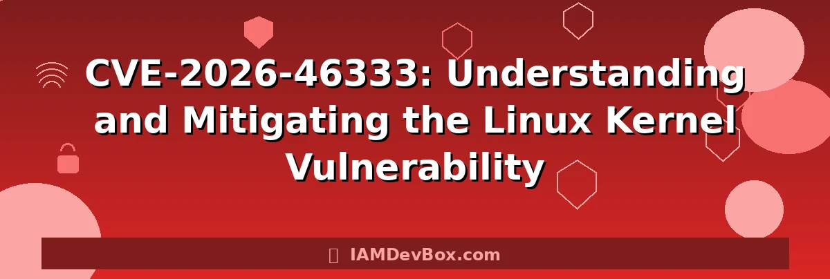 CVE-2026-46333: Understanding and Mitigating the Linux Kernel Vulnerability