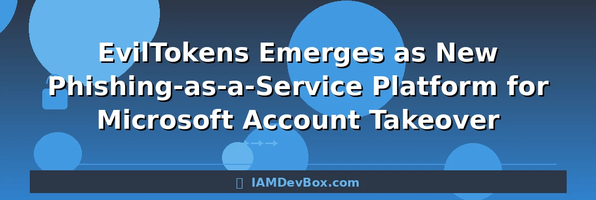 EvilTokens Emerges as New Phishing-as-a-Service Platform for Microsoft Account Takeover
