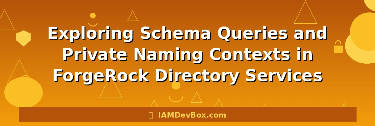 Exploring Schema Queries and Private Naming Contexts in ForgeRock Directory Services