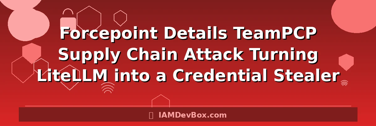 Forcepoint Details TeamPCP Supply Chain Attack Turning LiteLLM into a Credential Stealer
