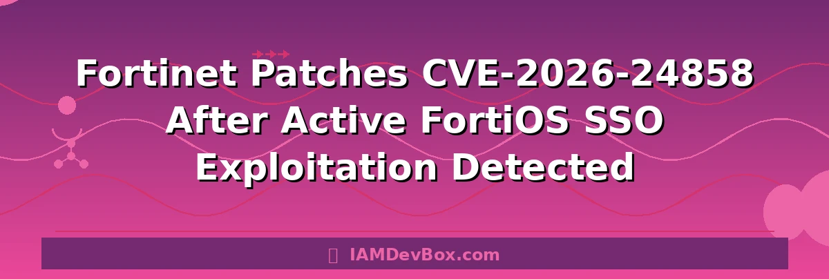 Fortinet Patches CVE-2026-24858 After Active FortiOS SSO Exploitation Detected