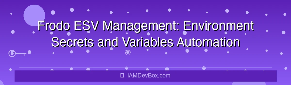 Frodo ESV Management for ForgeRock