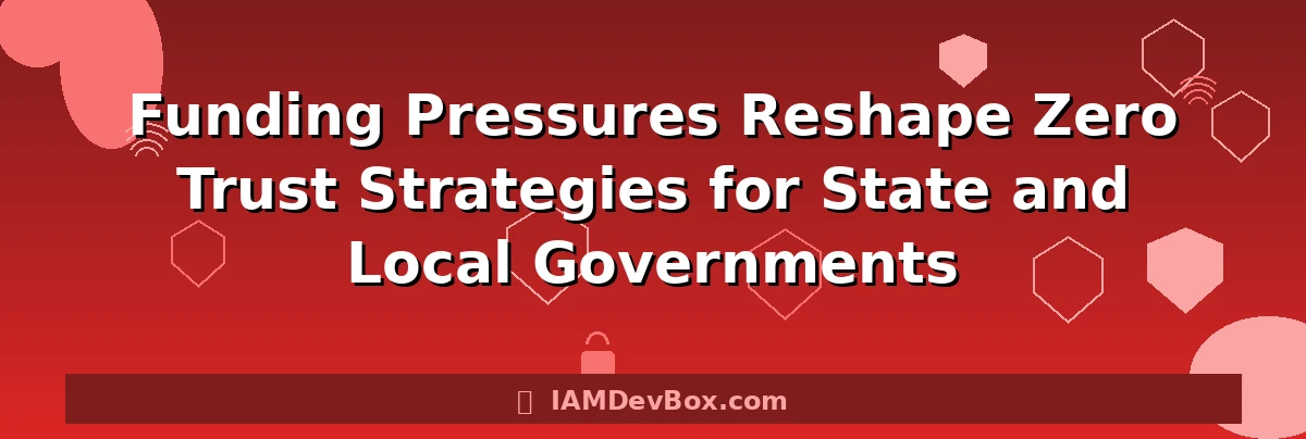 Funding Pressures Reshape Zero Trust Strategies for State and Local Governments