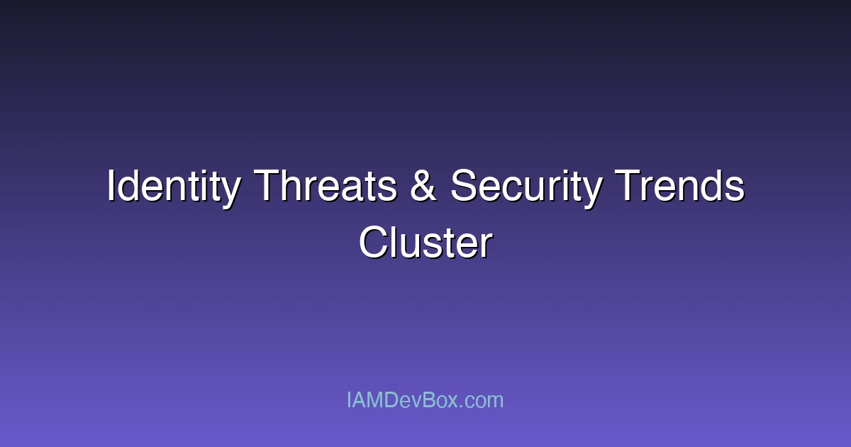 Identity Threats & Security Trends Cluster