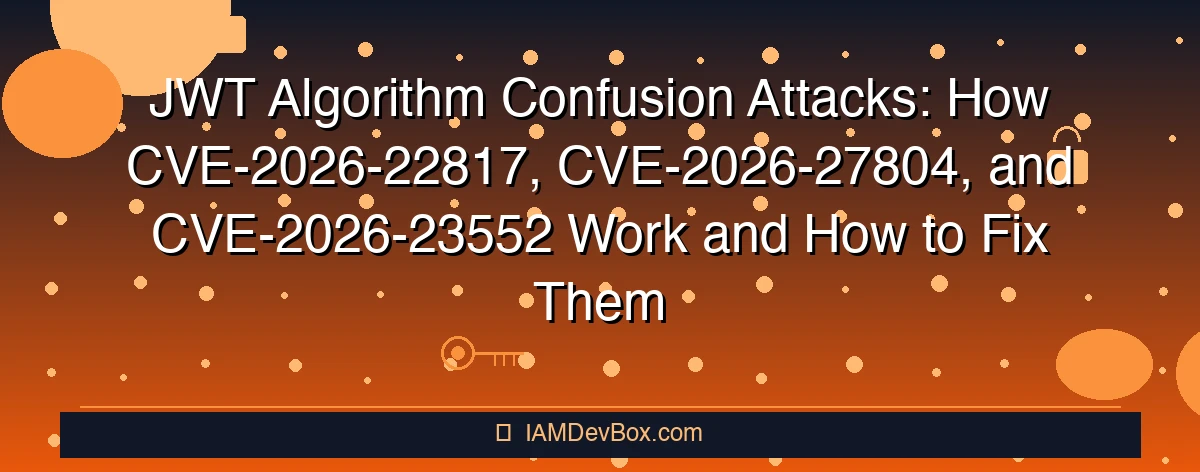 JWT Algorithm Confusion Attack CVE-2026 Developer Guide