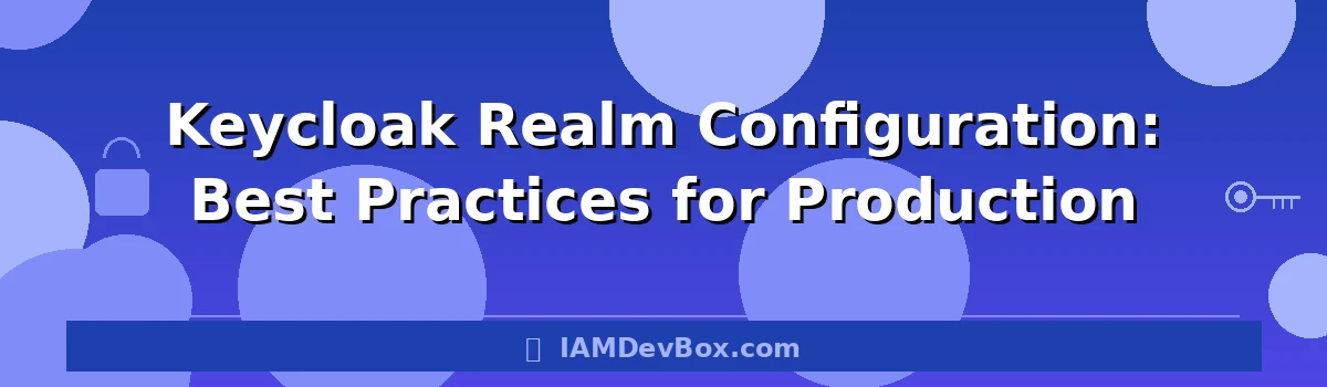 Keycloak Realm Configuration: Best Practices for Production