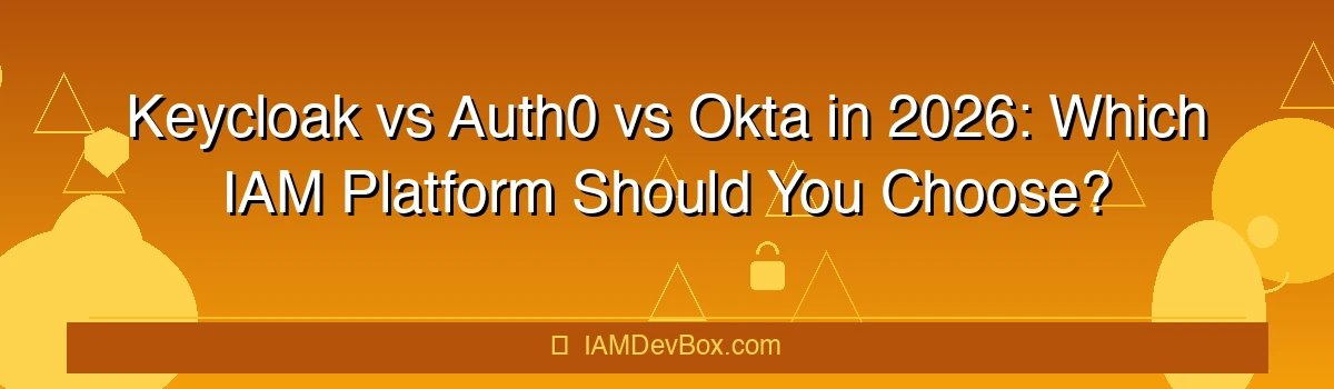 Keycloak vs Auth0 vs Okta in 2026: Which IAM Platform Should You Choose?