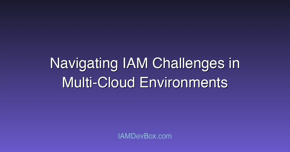 Navigating IAM Challenges in Multi-Cloud Environments