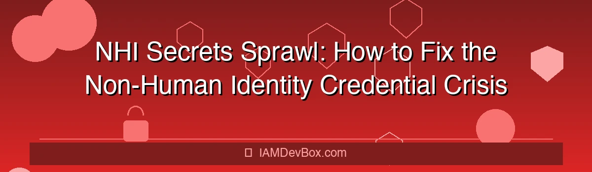 NHI Secrets Sprawl - Non-Human Identity Credential Crisis