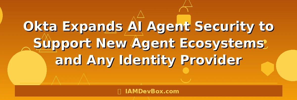 Okta Expands AI Agent Security to Support New Agent Ecosystems and Any Identity Provider