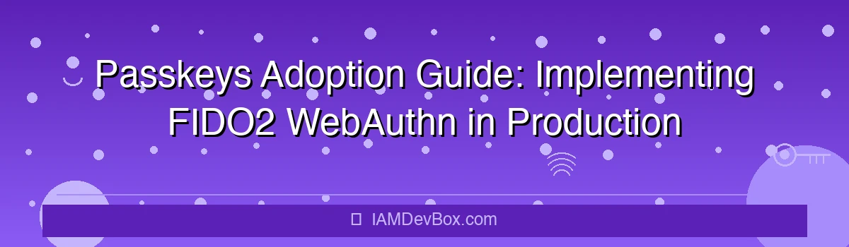 Passkeys Adoption Guide: Implementing FIDO2 WebAuthn in Production