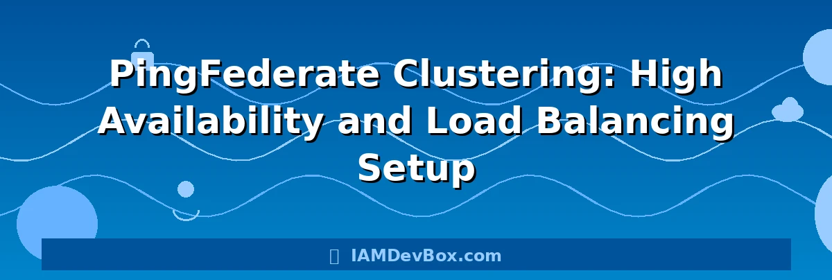 PingFederate Clustering: High Availability and Load Balancing Setup