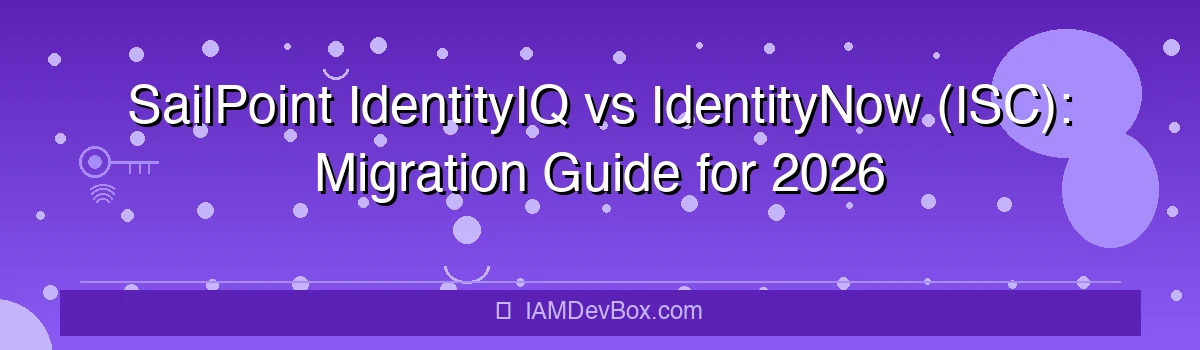 SailPoint IdentityIQ vs IdentityNow (ISC): Migration Guide for 2026