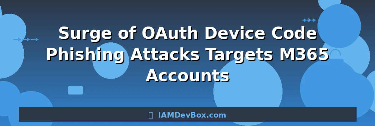 Surge of OAuth Device Code Phishing Attacks Targets M365 Accounts