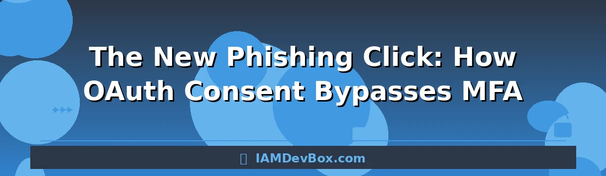 The New Phishing Click: How OAuth Consent Bypasses MFA