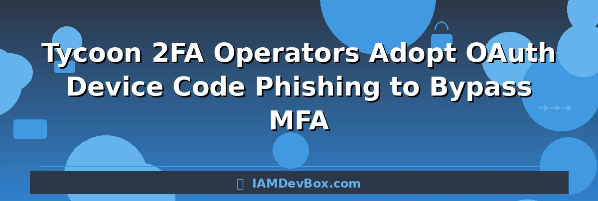 Tycoon 2FA Operators Adopt OAuth Device Code Phishing to Bypass MFA