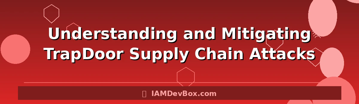 Understanding and Mitigating TrapDoor Supply Chain Attacks