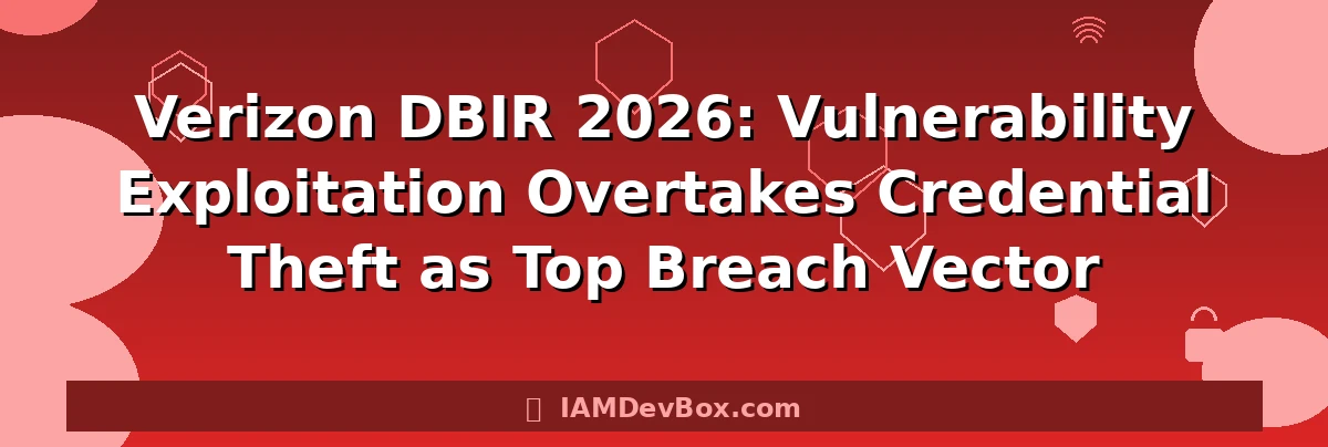 Verizon DBIR 2026: Vulnerability Exploitation Overtakes Credential Theft as Top Breach Vector