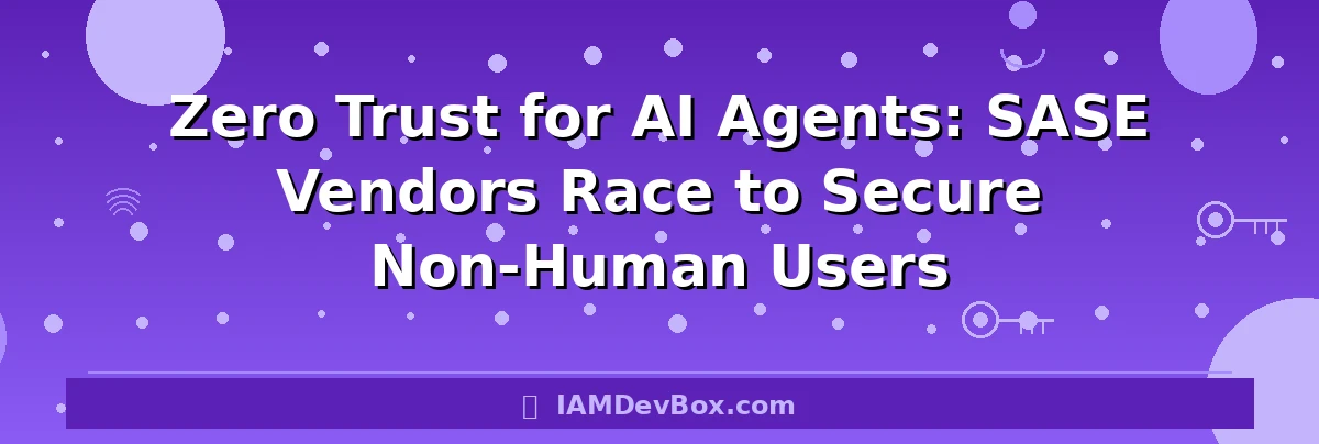 Zero Trust for AI Agents: SASE Vendors Race to Secure Non-Human Users